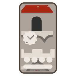 Mobile phone and Castle