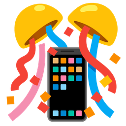 Mobile phone and Confetti ball