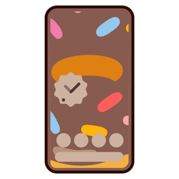 Mobile phone and Doughnut