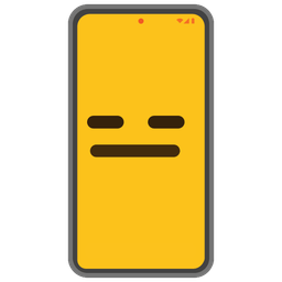 Mobile phone and Expressionless face