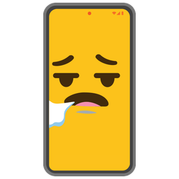 Mobile phone and Face exhaling