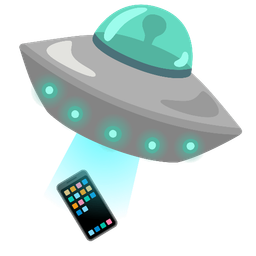 Mobile phone and Flying saucer
