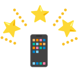 Mobile phone and Glowing star