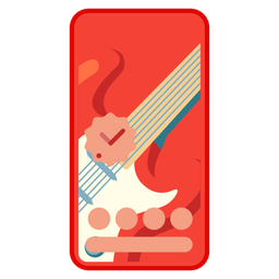 Mobile phone and Guitar