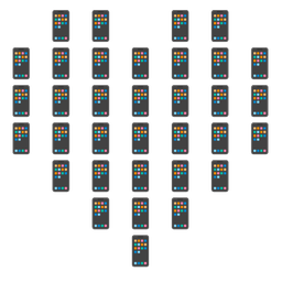 Mobile phone and Heart suit