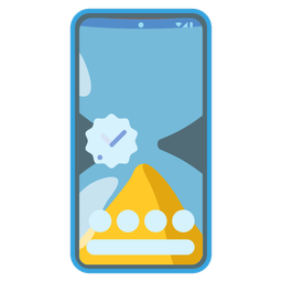 Mobile phone and Hourglass done