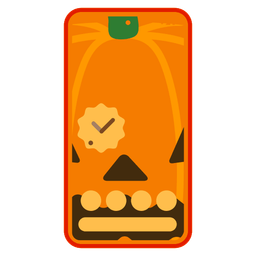 Mobile phone and Jack-o-lantern