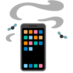 Mobile phone and Pile of poo