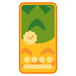 Mobile phone and Pineapple