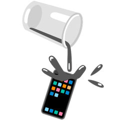 Mobile phone and Pouring liquid