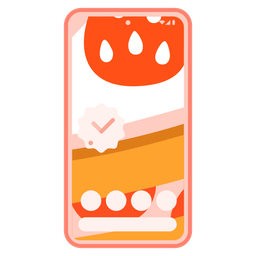 Mobile phone and Shortcake