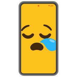 Mobile phone and Sleepy face