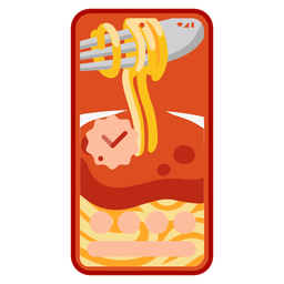 Mobile phone and Spaghetti