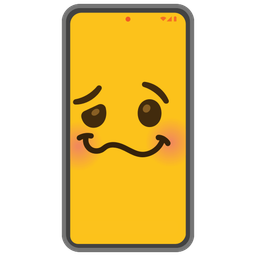 Mobile phone and Woozy face