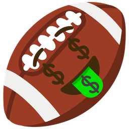 money-mouth face and american football