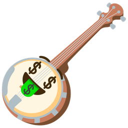 money-mouth face and banjo