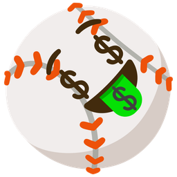 money-mouth face and baseball