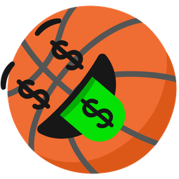 money-mouth face and basketball