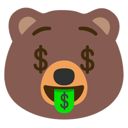 money-mouth face and bear