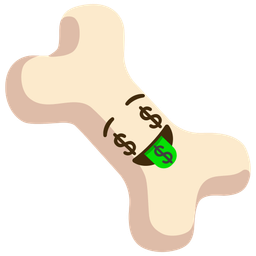 money-mouth face and bone