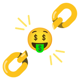 money-mouth face and chains