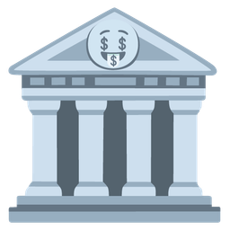 money-mouth face and classical building