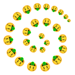 money-mouth face and cyclone