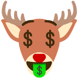money-mouth face and deer