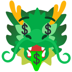 money-mouth face and dragon
