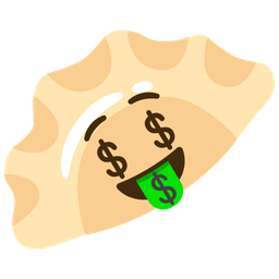 money-mouth face and dumpling
