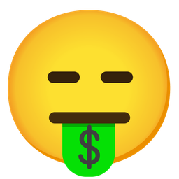 money-mouth face and expressionless face