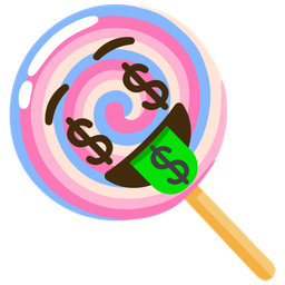 money-mouth face and lollipop