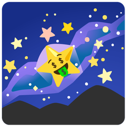 money-mouth face and milky way