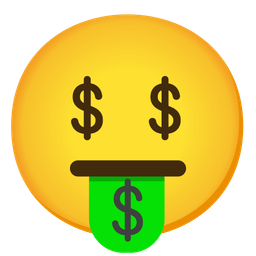 money-mouth face and neutral face