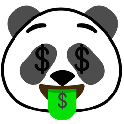 money-mouth face and panda