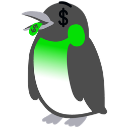 money-mouth face and penguin