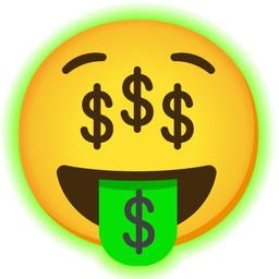 money-mouth face and radioactive