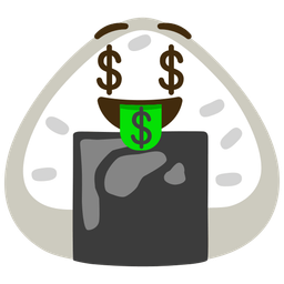 money-mouth face and rice ball