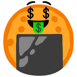 money-mouth face and rice cracker