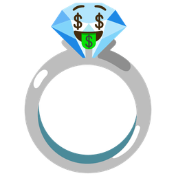 money-mouth face and ring