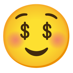 Money-mouth face and Smiling face