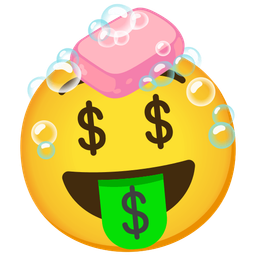 money-mouth face and soap