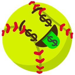 money-mouth face and softball