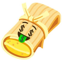 money-mouth face and tamale