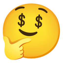 money-mouth face and thinking face