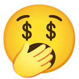 money-mouth face and yawning face