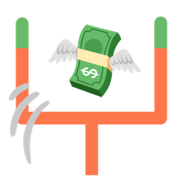 money with wings and american football