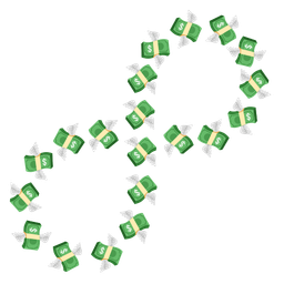 money with wings and infinity