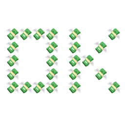 money with wings and OK button