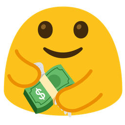 money with wings and people hugging